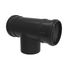 3" PolyPro Black UV Resistant Termination Tee 