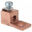Locktite Copper One-Hole Lug for Conductor Range #14 - #8 AWG or 4 - 14 NAVY, 1/4" Bolt, 31003