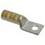 Copper 1-Hole Lug, Long Barrel, Blind End, Tongue Length 1.25", Wire Size 250 kcmil (Yellow), 54913BE