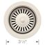 Color-Coordinated Metal Basket Strainer (Soft White)