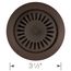Color-Coordinated Metal Disposal Flange - Café, 240330