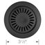 Color-Coordinated Metal Disposal Flange  (Anthracite)
