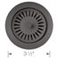 Color-Coordinated Metal Disposal Flange (Cinder)