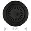 Color-Coordinated Metal Disposal Flange (Coal Black)