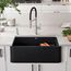 Ikon SILGRANIT 30" Single Bowl Apron-Front Farmhouse Sink - Anthracite, 401732