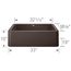 Ikon SILGRANIT 33" Single Bowl Apron-Front Farmhouse Sink - Café, 401896