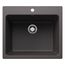 Liven SILGRANIT 25" Single Bowl Dual Mount Laundry Sink - Cinder, 401923
