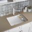 Liven SILGRANIT 25" Single Bowl Dual Mount Laundry Sink (White)