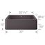 Ikon SILGRANIT 33" Single Bowl Apron-Front Farmhouse Sink - Cinder, 401985