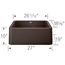 Ikon SILGRANIT 27" Single Bowl Apron-Front Farmhouse Sink - Café, 402312