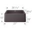 Ikon SILGRANIT 27" Single Bowl Apron-Front Farmhouse Sink - Cinder, 402315