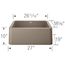 Ikon SILGRANIT 27" Single Bowl Apron-Front Farmhouse Sink - Truffle, 402318