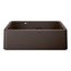 Ikon SILGRANIT 33" Double Bowl Apron-Front Farmhouse Sink with Low Divide - Café, 402323