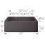Ikon SILGRANIT 33" Double Bowl Apron-Front Farmhouse Sink with Low Divide - Cinder, 402326