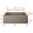 Ikon SILGRANIT 33" Double Bowl Apron-Front Farmhouse Sink with Low Divide - Truffle, 402329