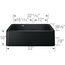 Ikon SILGRANIT 33" Double Bowl Apron-Front Farmhouse Sink with Low Divide - Coal Black, 402525