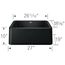 Ikon SILGRANIT 27" Single Bowl Apron-Front Farmhouse Sink - Coal Black, 402531