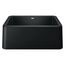 Ikon SILGRANIT 27" Single Bowl Apron-Front Farmhouse Sink - Coal Black, 402531