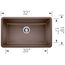 Precis SILGRANIT 32" Super Single Undermount Kitchen Sink - Café, 440147
