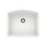 Diamond SILGRANIT 24" Single Bowl Undermount Kitchen Sink - White, 440175