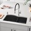 Diamond SILGRANIT 32" 60/40 Double Bowl Undermount Kitchen Sink - Anthracite, 440179