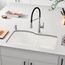 Diamond SILGRANIT 32" 60/40 Double Bowl Undermount Kitchen Sink - White, 440180
