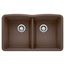 Diamond SILGRANIT 32" 50/50 Double Bowl Undermount Kitchen Sink - Café, 440182