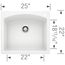 Diamond SILGRANIT 25" Single Bowl Dual Mount Kitchen Sink - White, 440211