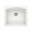 Diamond SILGRANIT 25" Single Bowl Dual Mount Kitchen Sink - White, 440211