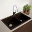 Diamond SILGRANIT 33" 60/40 Double Bowl Dual Mount Kitchen Sink - Café, 440213