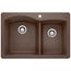Diamond SILGRANIT 33" 60/40 Double Bowl Dual Mount Kitchen Sink - Café, 440213