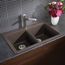 Diamond SILGRANIT 33" 50/50 Double Bowl Dual Mount Kitchen Sink - Café, 440218