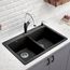 Diamond SILGRANIT 33" 50/50 Double Bowl Dual Mount Kitchen Sink - Anthracite, 440220