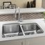 Stellar 32" 60/40 Double Bowl Undermount Stainless Steel Kitchen Sink, 441023