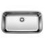 Stellar 28" Single Bowl Undermount Stainless Steel Kitchen Sink, 441024