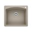 Diamond SILGRANIT 25" Single Bowl Dual Mount Kitchen Sink - Truffle, 441280