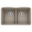 Diamond Equal 32-1/16" x 19-3/8" Double Bowl Kitchen SInk (Truffle)