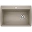Diamond SILGRANIT 33.5" Super Single Dual Mount Kitchen Sink - Truffle, 441287