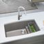 Performa Cascade SILGRANIT 32" Single Bowl Undermount Kitchen Sink with Colander - Truffle, 441291