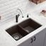 Diamond SILGRANIT 33" 50/50 Double Bowl Dual Mount Kitchen Sink - Cinder, 441466