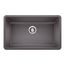 Precis SILGRANIT 32" Super Single Undermount Kitchen Sink (Cinder)