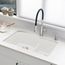 Diamond SILGRANIT 32" 60/40 Double Bowl Undermount Kitchen Sink with Low Divide - White, 441593