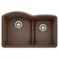 Diamond SILGRANIT 32" 60/40 Double Bowl Undermount Kitchen Sink with Low Divide - Café, 441597