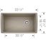 Diamond SILGRANIT 33" Super Single Undermount Kitchen Sink (Truflle)