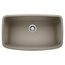 Valea 32" x 19" Super Single Bowl Kitchen Sink (Truffle)