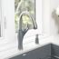 Artona Pull-Down Dual-Spray Kitchen Faucet - PVD Steel/Metallic Gray, 442034, 442034-BLANCO