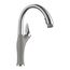 Artona Pull-Down Dual-Spray Kitchen Faucet - PVD Steel/Metallic Gray, 442034, 442034-BLANCO
