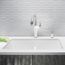 Diamond SILGRANIT 32" 50/50 Double Bowl Undermount Kitchen Sink with Low Divide - White, 442074