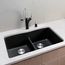 Diamond SILGRANIT 32" 50/50 Double Bowl Undermount Kitchen Sink with Low Divide - Anthracite, 442075