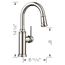 Empressa Pull-Down Bar Faucet - Polished Nickel, 442514